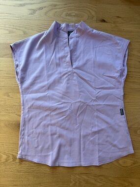 Lavender Short Sleeve Scrub Top